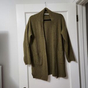 Gentle Herd Cashmere Cardigan Green Size medium